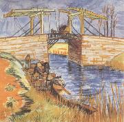 Vincent Van Gogh The Langlois Bridge at Arles (nn04) oil painting on canvas